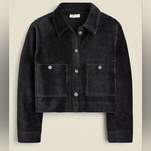 Crewcuts Girls Corduroy Shirt Jacket, Small/ 6-7, Black